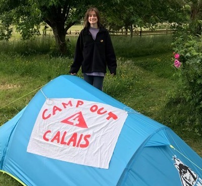 Volunteer camps out for 40 nights to raise £1,500