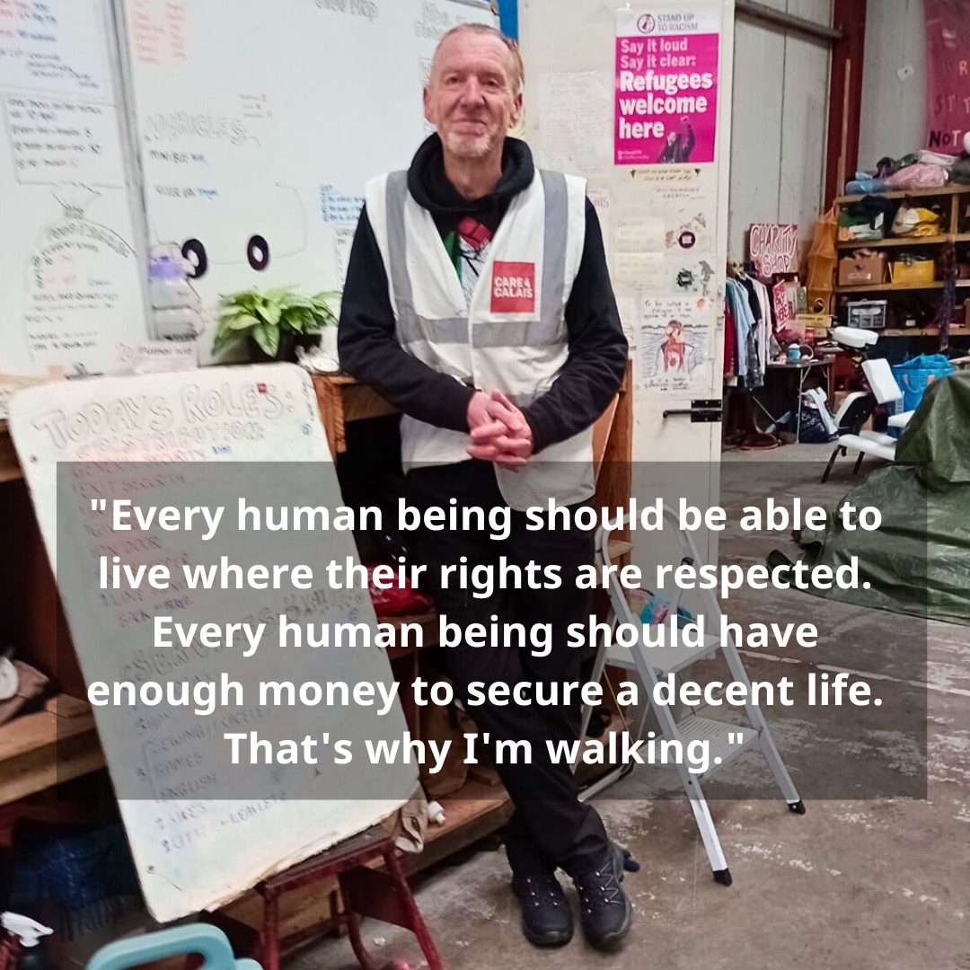 Meet Mick, walking to Palestine for refugees